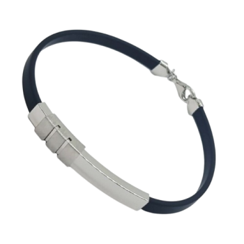 Ezüst-Kaucsuk (méret:21) Karkötő EE 149298