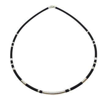 Ezüst-Kaucsuk (méret:60) Lánc LD 150123