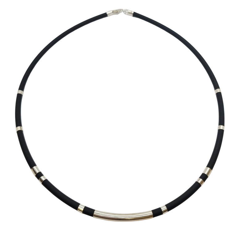 Ezüst-Kaucsuk (méret:50) Lánc LD 150124