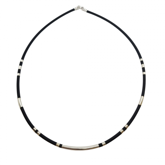 Ezüst-Kaucsuk (méret:50) Lánc LD 150125 Ezüst-Kaucsuk (méret:50) Lánc LD 150125