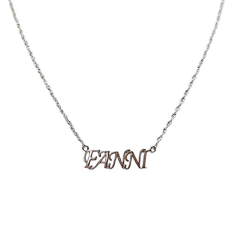 Ezüst Lánc Név Medállal (méret:45,5) EK 146499