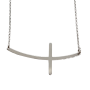 Ezüst Lánc Fekvő Kereszt Medállal (méret:45) SC 139858