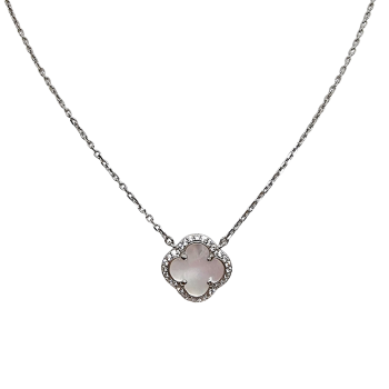 Ezüst Lánc "Négylevelű Lóhere" Medállal (méret:40-45) SIH 135626