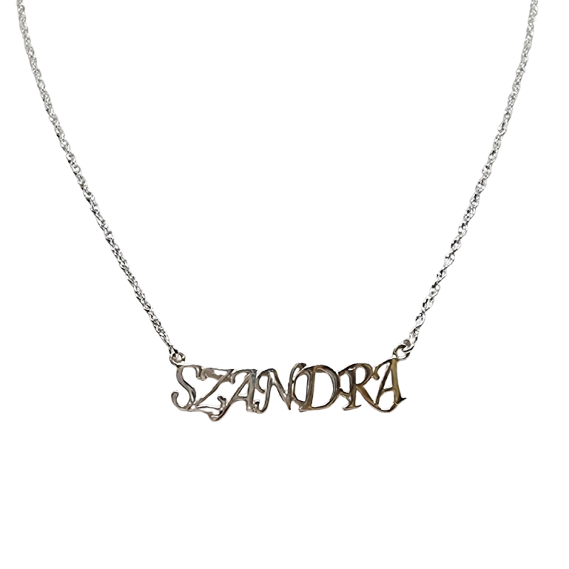 Ezüst Lánc Név Medállal (méret:45,5) EK 146498