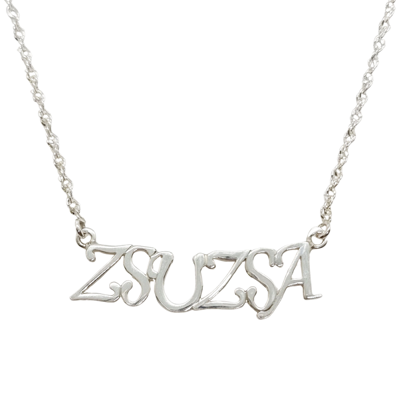 Ezüst Lánc Név Medállal (méret:45) EK 140292