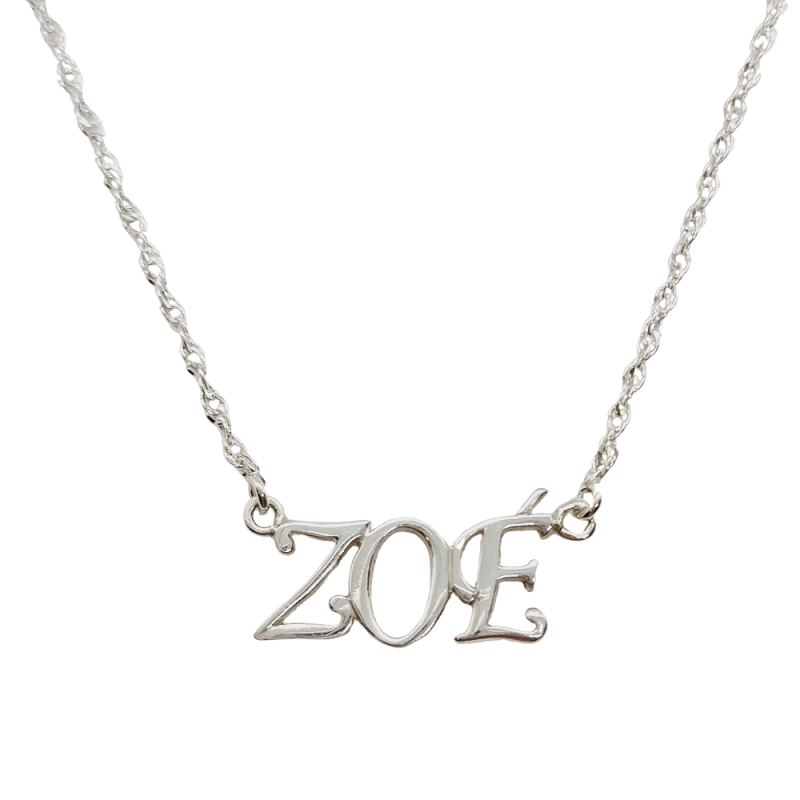 Ezüst Lánc Név Medállal (méret:45) EK 140293