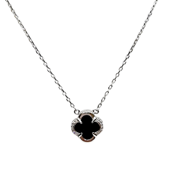 Ezüst Lánc "Négylevelű Lóhere" Medállal (méret:40-43) AT 138850