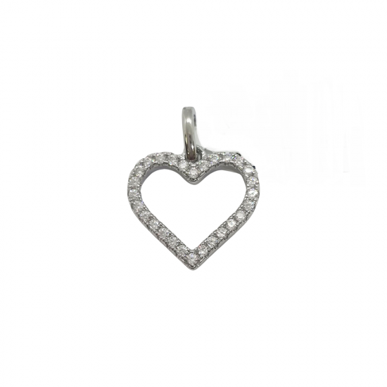 Ezüst Szív Medál AT 143866