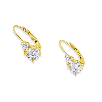 Arany Hagyományos Kapcsos Fülbevaló AU 87341