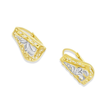 Arany Hagyományos Kapcsos Fülbevaló AU 97027