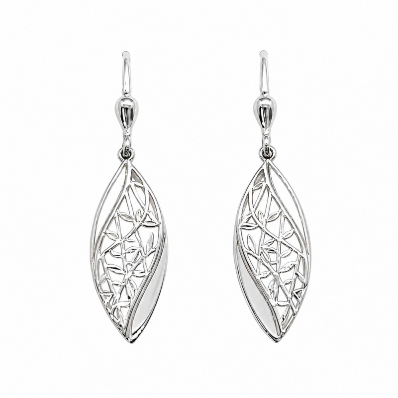 Fehérarany Lógós Fülbevaló AU 98232