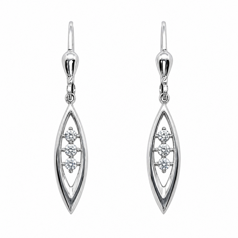 Fehérarany Lógós Fülbevaló AU 98237