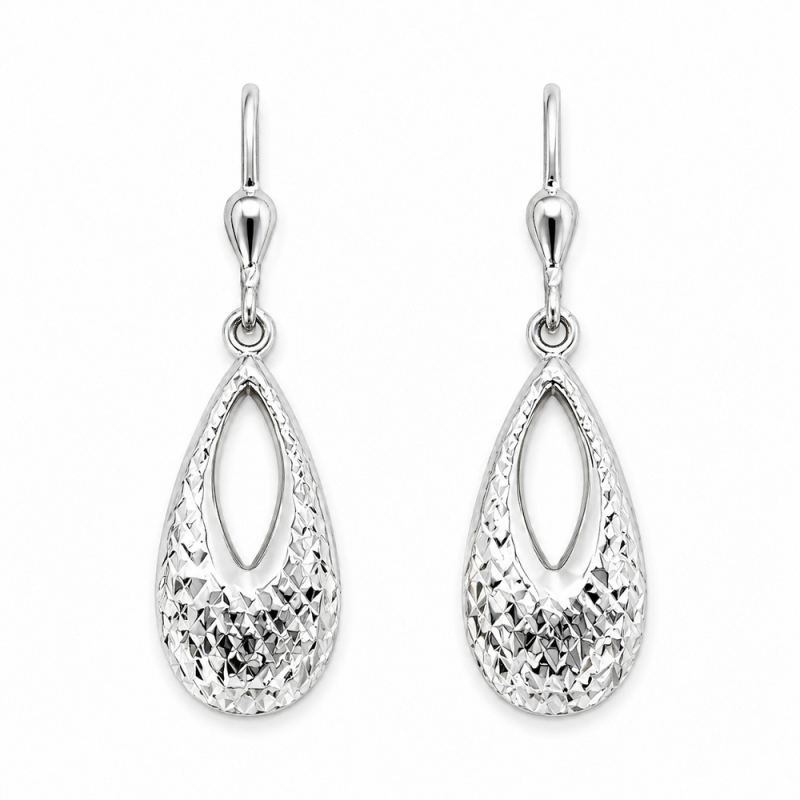 Fehérarany Lógós Fülbevaló AU 98244