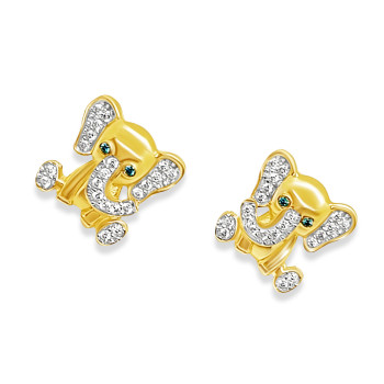 Arany Elefánt Stekkeres Fülbevaló AU 83554