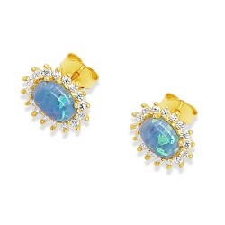 Arany Opál Köves Stekkeres Fülbevaló AU 80813 Arany Opál Köves Stekkeres Fülbevaló AU 80813