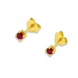 Arany Fülbevaló Rubin Kővel AU 96972