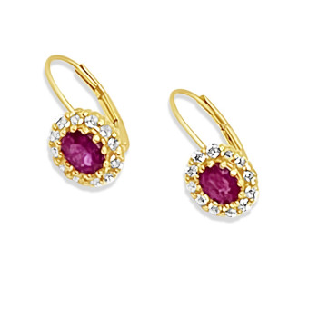 Arany Rubin Köves Fülbevaló AU 97879