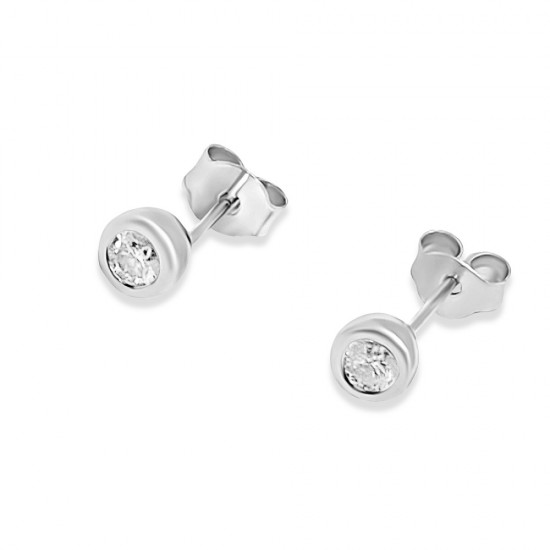 Fehérarany Brill Köves Fülbevaló SG 81569