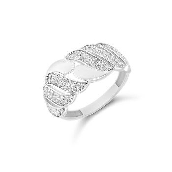 Fehérarany Gyűrű (méret:54) AU 96851