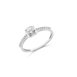 Fehérarany Gyűrű (méret:47) AU 96893