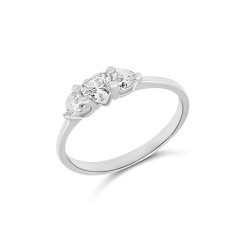 Fehérarany Gyűrű (méret:52) AU 97058