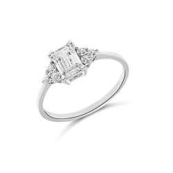 Fehérarany Gyűrű (méret:62) AU 97059