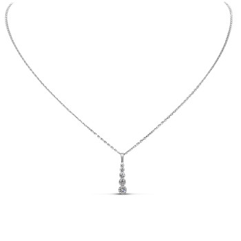 Fehérarany Lánc Medállal (méret:41,5-44) AU 97527