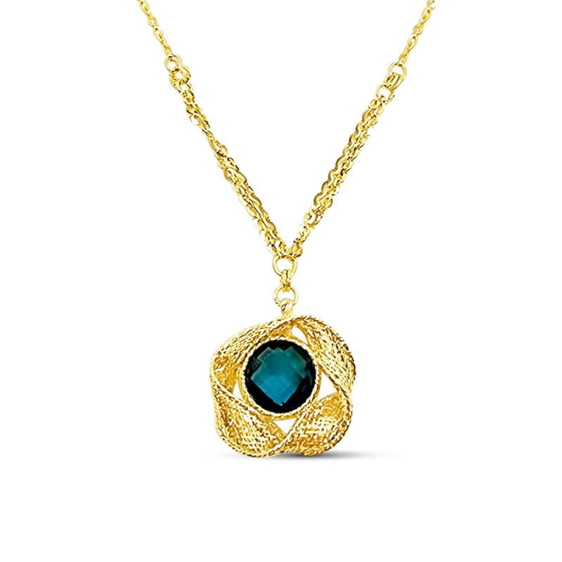 London Topáz Köves Arany Lánc (méret:43,5-48) VE 81233