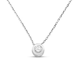 Fehérarany Brill Köves Lánc (méret:45) AU 81570 Fehérarany Brill Köves Lánc (méret:45) AU 81570