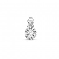 Fehérarany Brill Köves Medál AU 85125