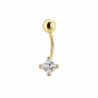 14K Sárga Arany Köldök Piercing AU 99681