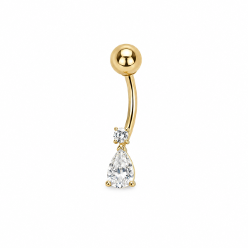 14K Sárga Arany Köldök Piercing AU 99685