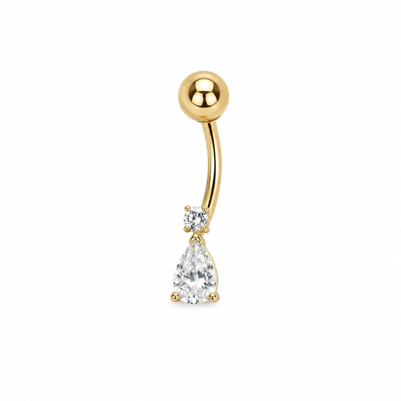 14K Sárga Arany Köldök Piercing AU 99685 14K Sárga Arany Köldök Piercing AU 99685