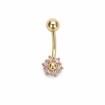 14K Sárga Arany Köldök Piercing AU 99686