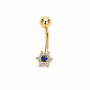 14K Sárga Arany Köldök Piercing AU 99687