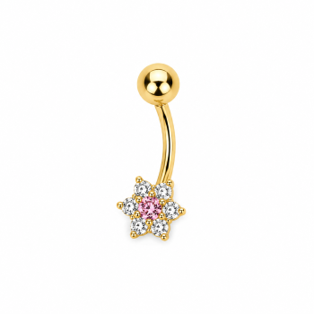 14K Sárga Arany Köldök Piercing AU 99688