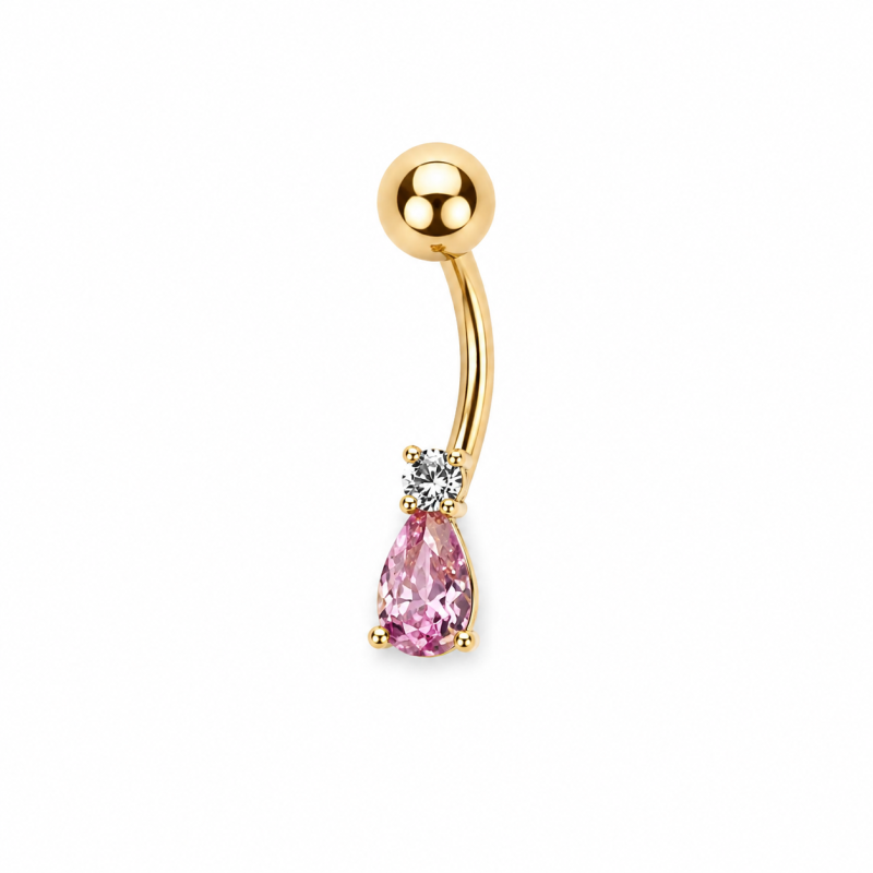14K Sárga Arany Köldök Piercing AU 99689