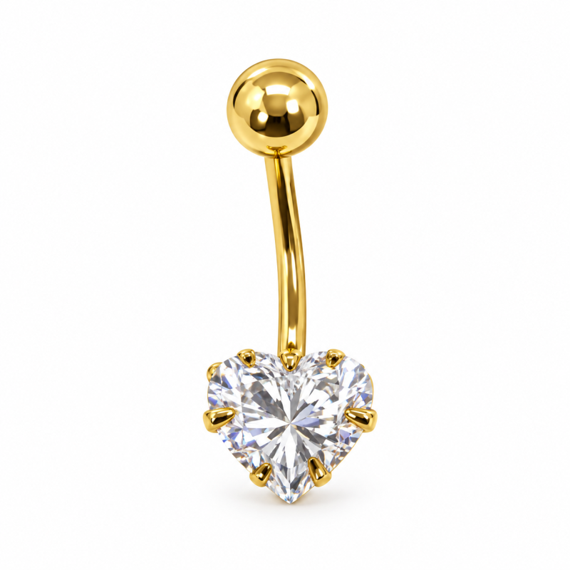 14K Sárga Arany Köldök Piercing AU 100276 14K Sárga Arany Köldök Piercing AU 100276