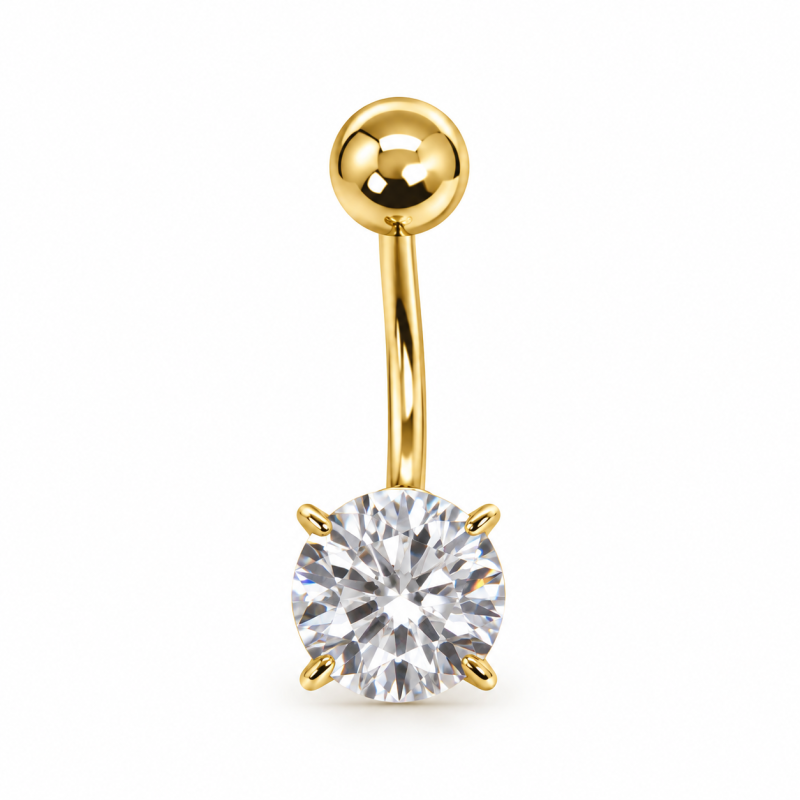 14K Sárga Arany Köldök Piercing AU 100278 14K Sárga Arany Köldök Piercing AU 100278