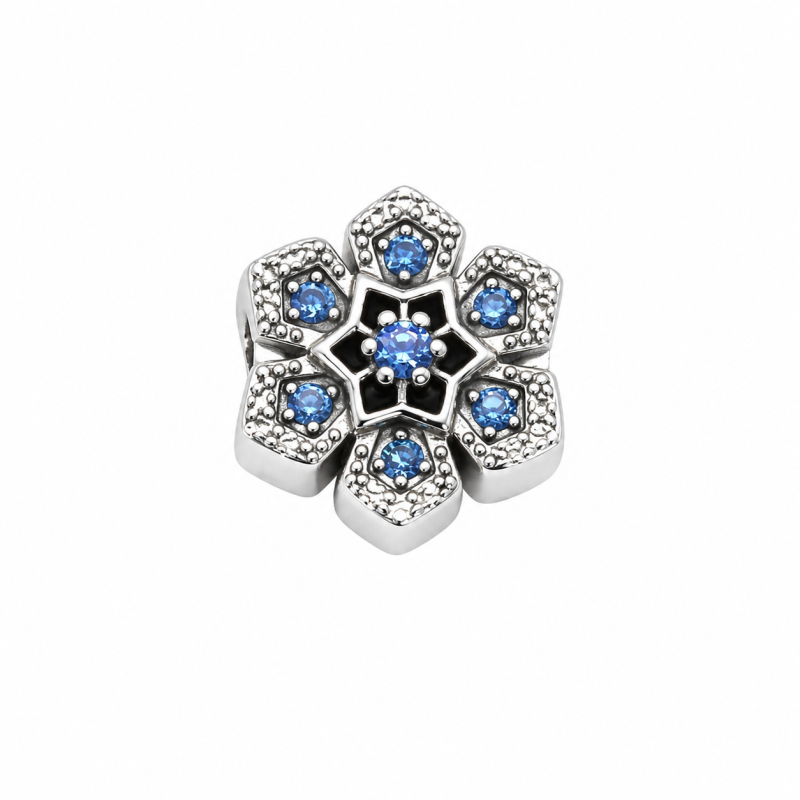 Ezüst Hópehely Charm EE 0076