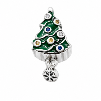 EZÜST KARÁCSONYFA CHARM