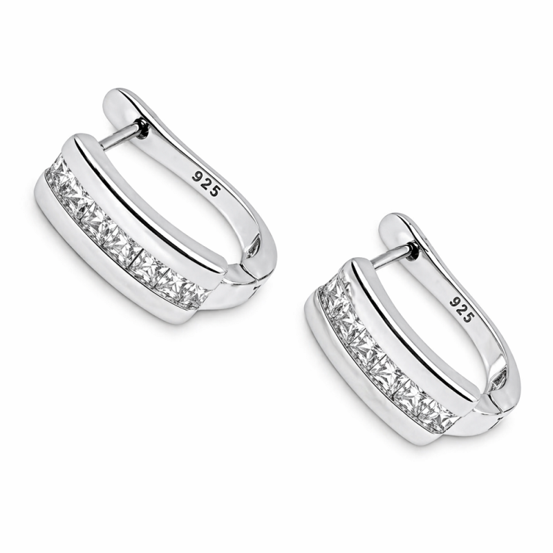 Ezüst Francia Kapcsos Fülbevaló AD 141946