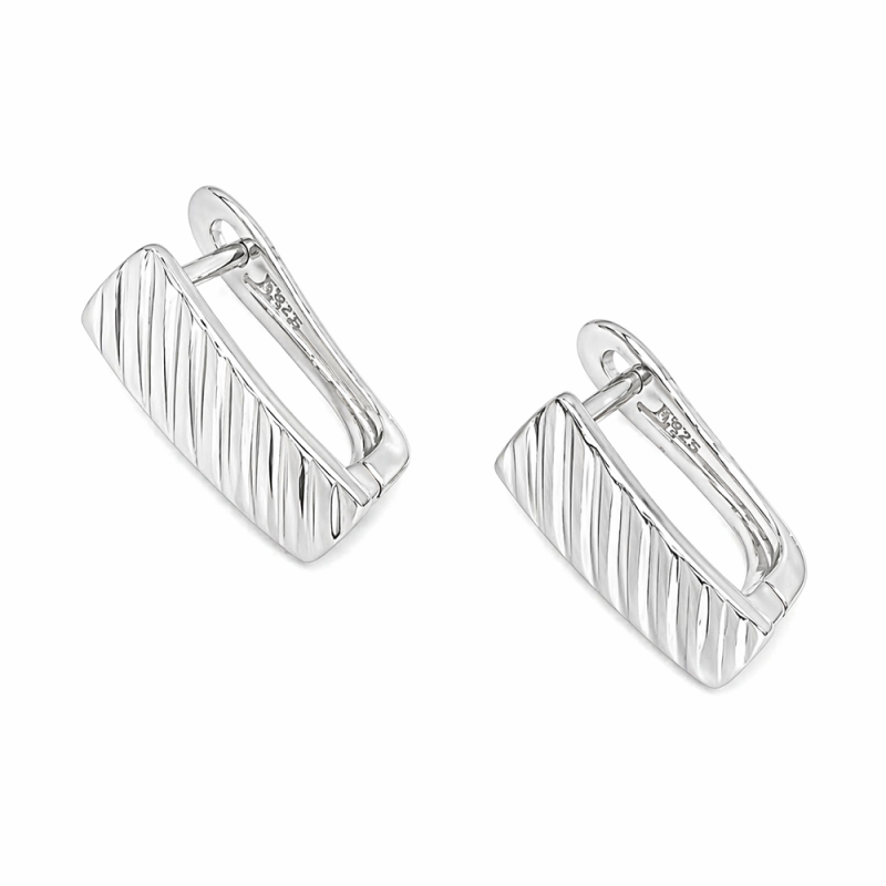 Ezüst Francia Kapcsos Fülbevaló AD 146250