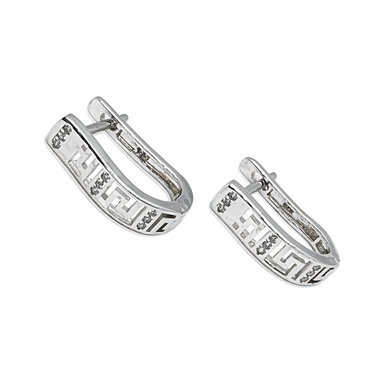 Ezüst Francia Kapcsos Fülbevaló AD 150527