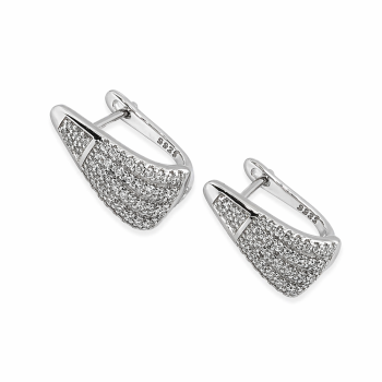 Ezüst Francia Kapcsos Fülbevaló AD 150545