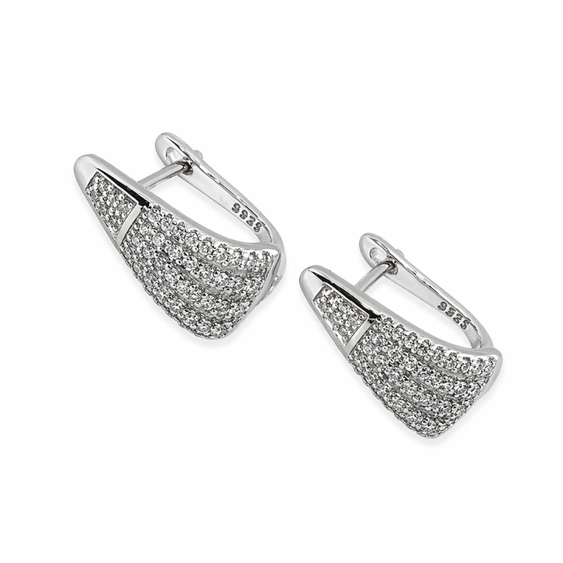 Ezüst Francia Kapcsos Fülbevaló AD 150545