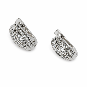 Ezüst Francia Kapcsos Fülbevaló AD 150548