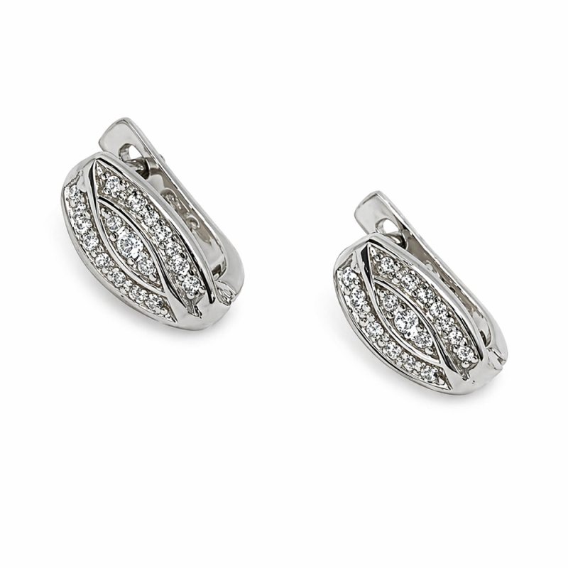 Ezüst Francia Kapcsos Fülbevaló AD 150548