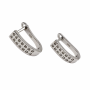 Ezüst Francia Kapcsos Fülbevaló EE 124070
