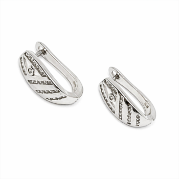 Ezüst Francia Kapcsos Fülbevaló EE 97740